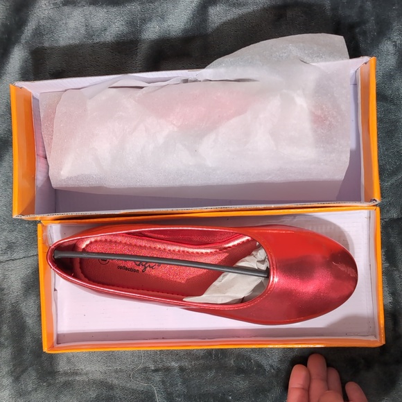 Magic Collection Candy Style Red Ballerina Flat - Picture 3 of 4
